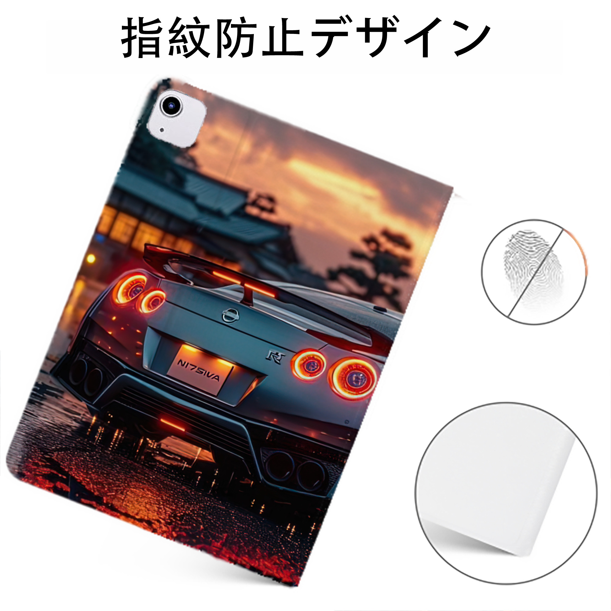 （画像用） Deadpool デッドプール IPadケース ペンホルダー付き ブックスタイルデザイン